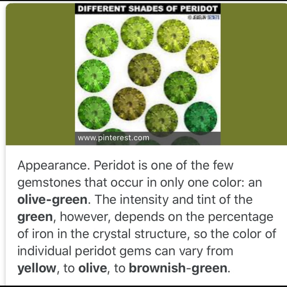 ☘️Last One☘️Peridot Sapphire 925 Silver - Picture 7 of 7